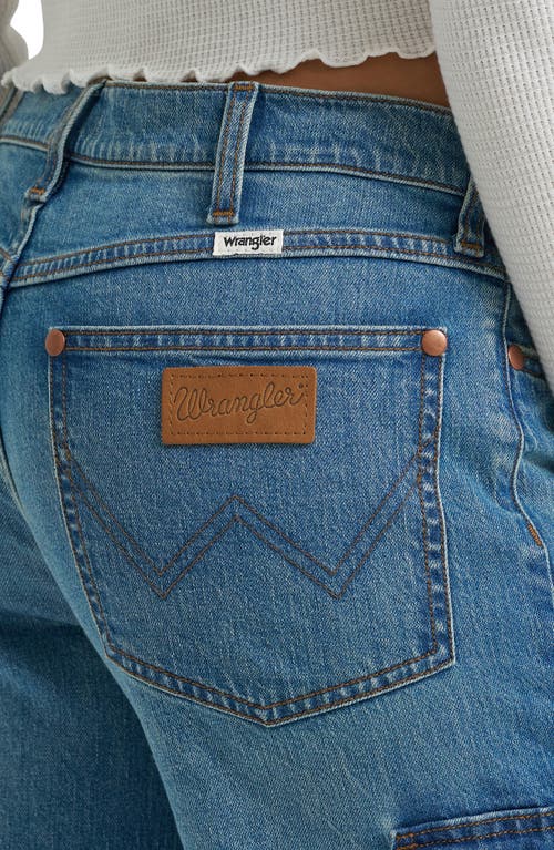 Wrangler Baggy Cargo Jeans In Blue