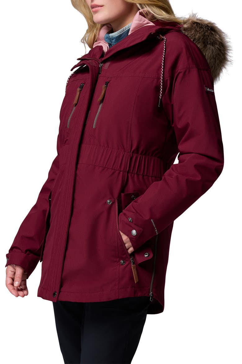 Payton Pass™ II Interchange Waterproof 3-in-1 Jacket, Alternate, color, RICH WINE