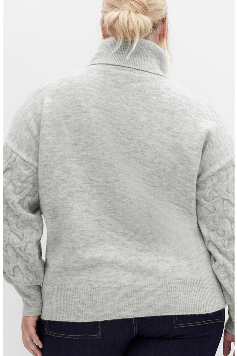 Kaliyah Turtleneck Sweater, Alternate, color, GREY