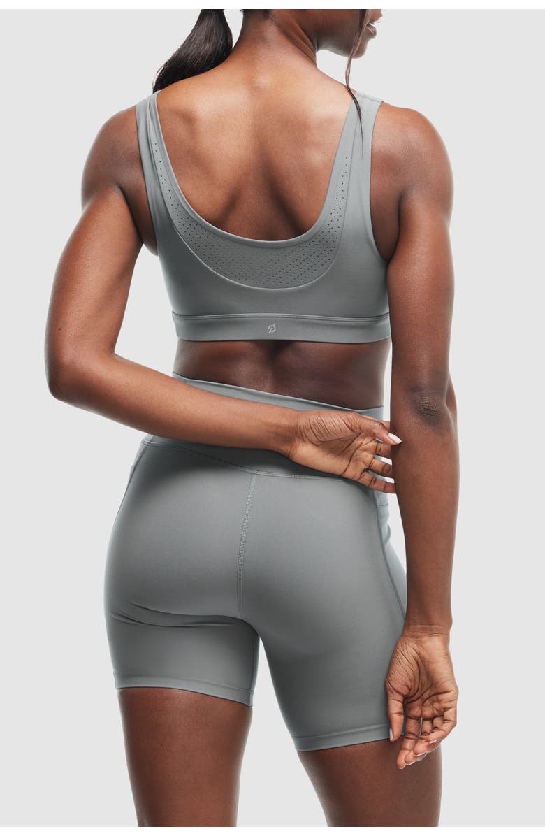 Peloton Cadent Laser Perforated Bra, Alternate, color, Sage Green