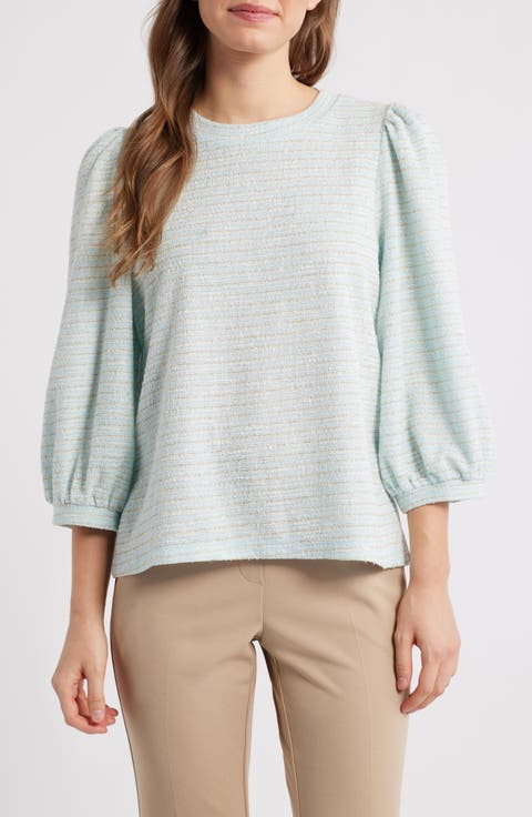 Balloon Sleeve Knit Top (Regular & Petite)