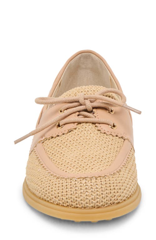 Dolce Vita Darsen Loafer In Tan Woven Raffia