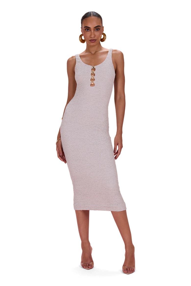 Silversand Knit Midi Dress, Main, color, GREEN
