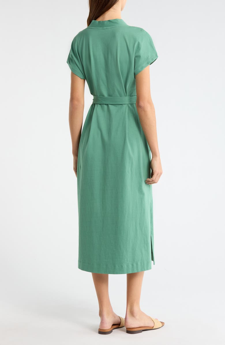 Tommy Bahama Islandscape Cotton Jersey Midi Dress, Alternate, color, Spruce Frost