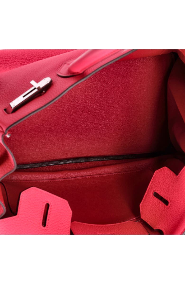 Pre-Owned Hermes Birkin Handbag Pink Clemence with Palladium Hardware 30, Alternate, color, Rose Extreme