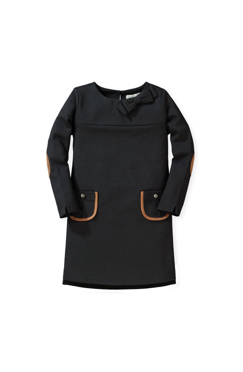 Hope & Henry Baby Girls' Quilted Ponte Riding Dress, Infant, Alternate, color, 
