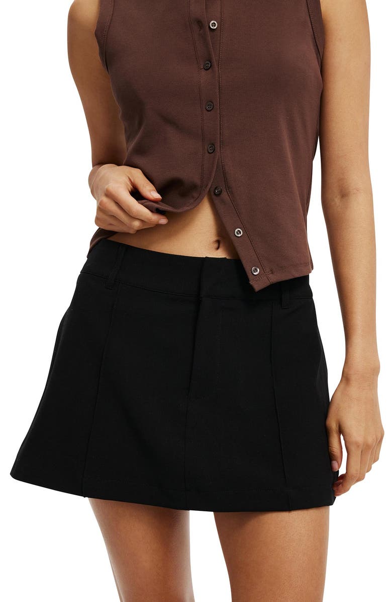 Cotton On Women's Luis Suiting Skirt, Alternate, color, Black