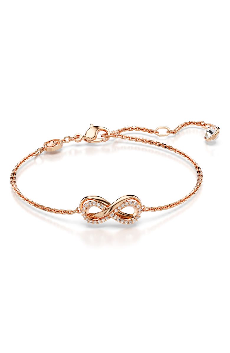 Swarovski Hyperbola Infinity Pendant Necklace & Bracelet Set, Alternate, color, 