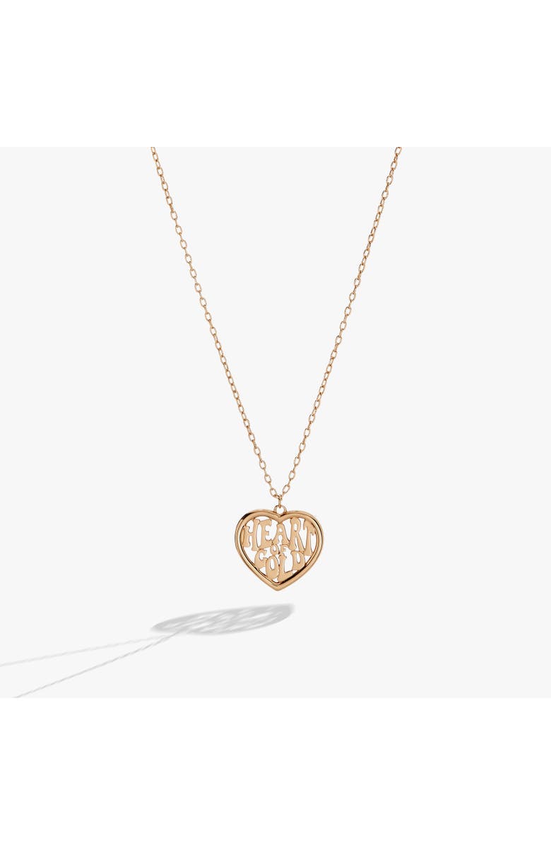 Alex and Ani Heart of Gold Pendant Necklace, Alternate, color, 