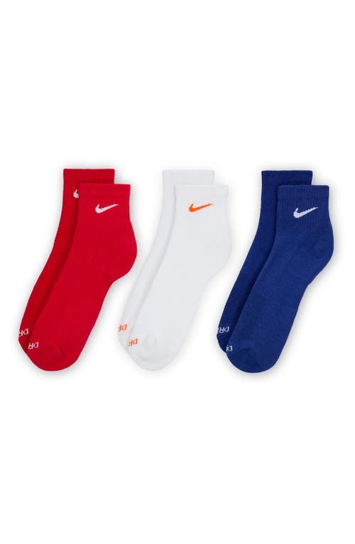 Nike Dri-fit Everyday Plus 3-pack Cushioned Training Ankle Socks
