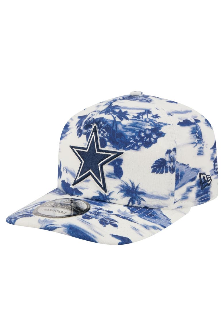 Men's New Era White Dallas Cowboys Tropics 19TWENTY Adjustable Hat, Main, color, White
