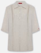 PCFG Daydreamers Short Sleeve Linen Shirt With Stitch Detail