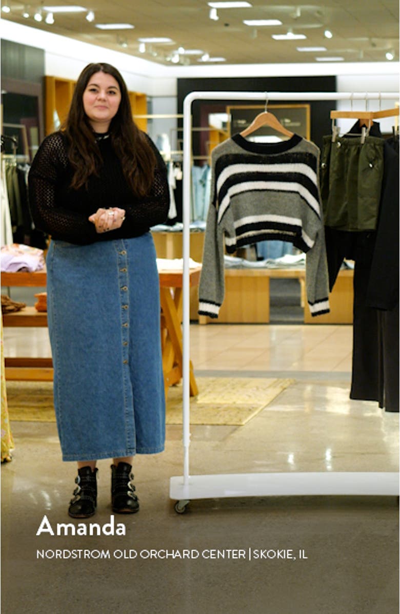 Don Stripe Crop Sweater, sales video thumbnail