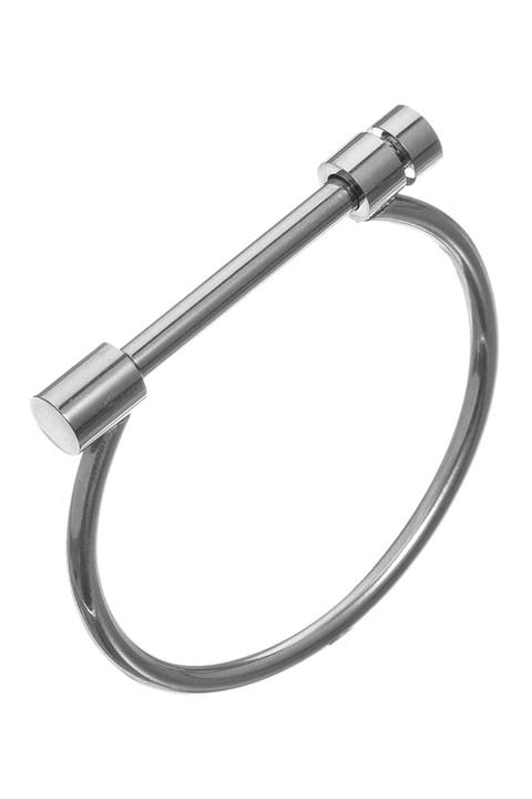 Melanie Titanium Screw Cuff Bracelet