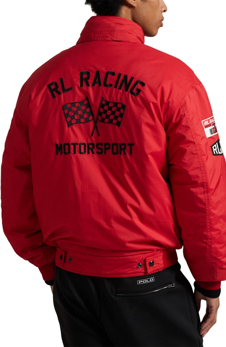 Polo Ralph Lauren Racing Patch Jacket, Alternate, color, Red