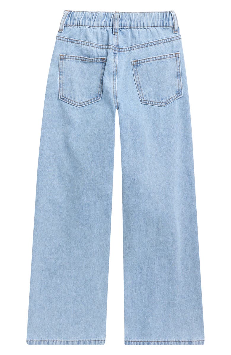 GOGO STAR Kids' Seamed Wide Leg Jeans, Alternate, color, Light Wash