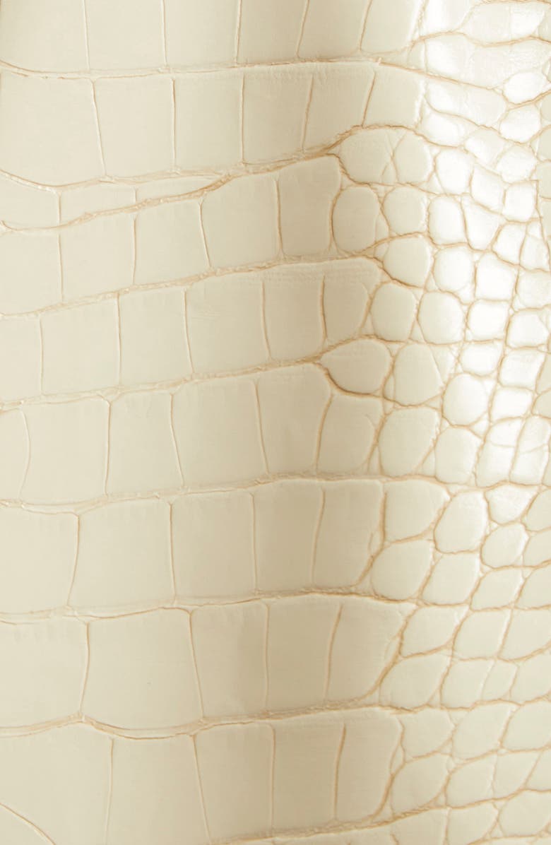 Stand Studio Nicki Croc Embossed Faux Leather Coat, Alternate, color, 