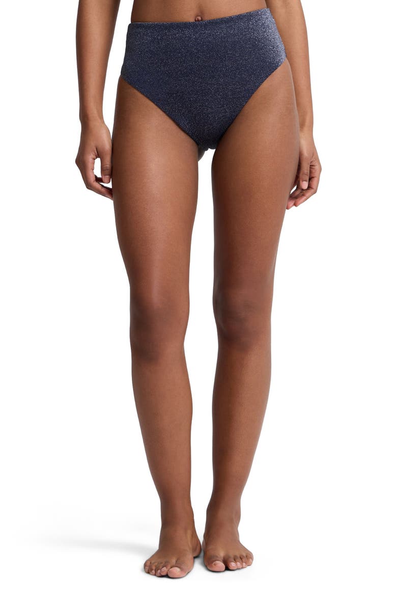 Onia Clara High-Rise Bikini Bottom, Alternate, color, Noir Navy