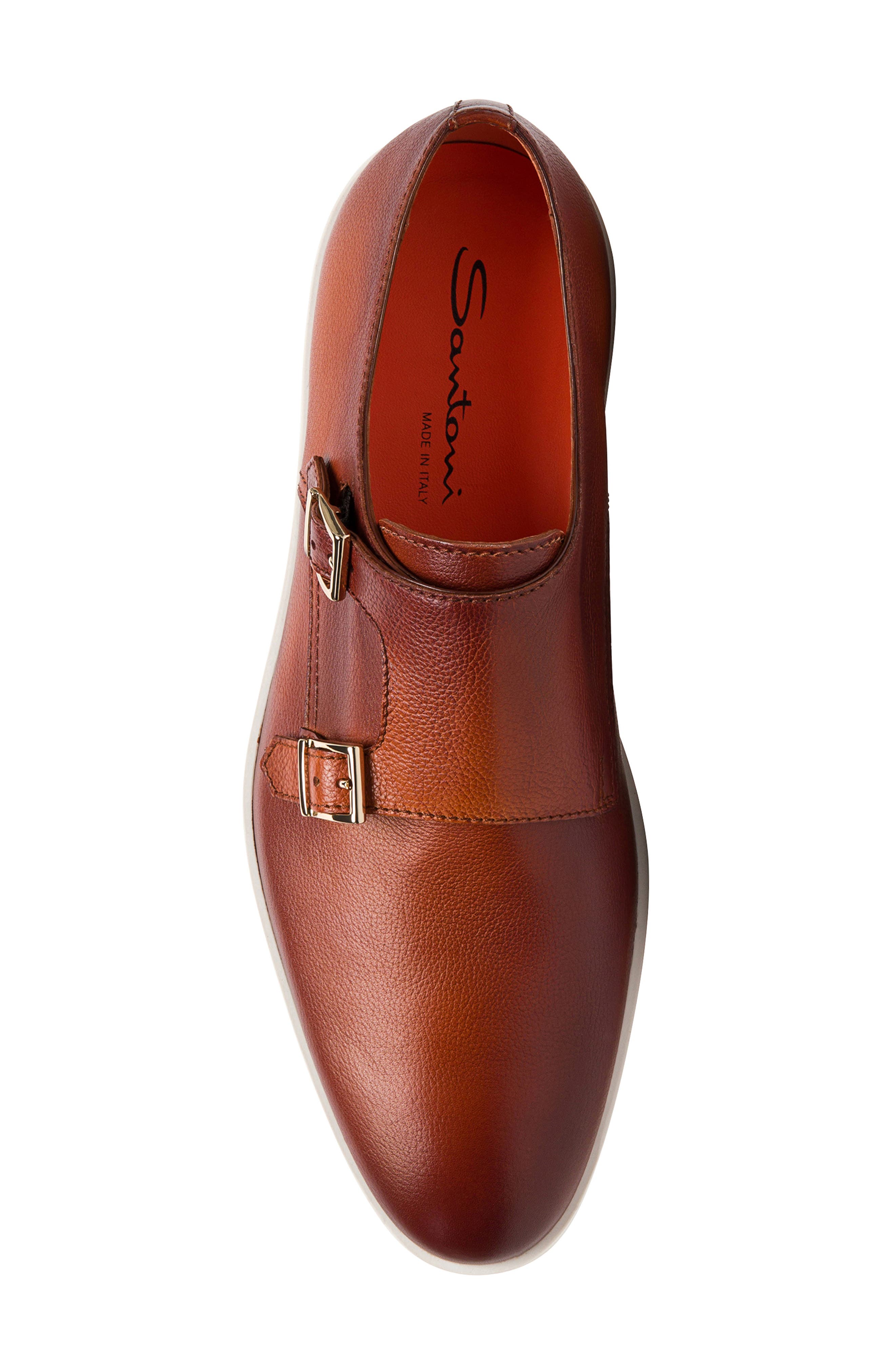 Santoni Bankable Sneaker, Alternate, color, Brown