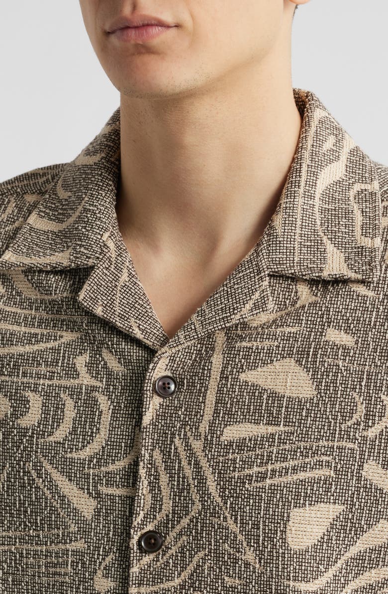 NN07 Julio 3420 Bouclé Jacquard Camp Shirt, Alternate, color,