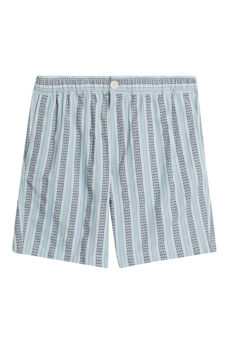 Kurt Multistripe Cotton Dobby Shorts, Alternate, color, BLUE