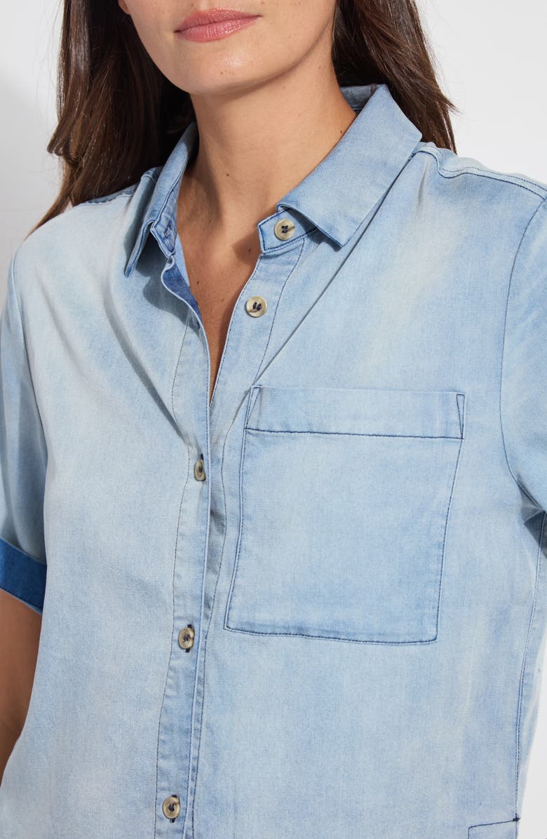 Lysse Bianca Chambray Shirt, Alternate, color,