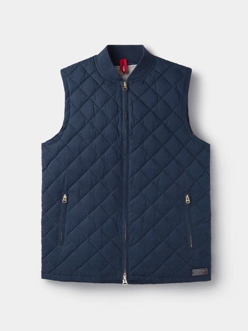 Aubin Anwick Quilted Gilet Vest In Blue