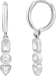 SHYMI Multi Shape Drop Huggie Hoop Earrings