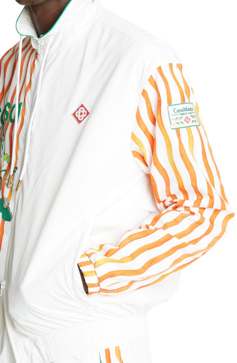 Casablanca Casa Way Tennis Club Track Jacket, Alternate, color, 