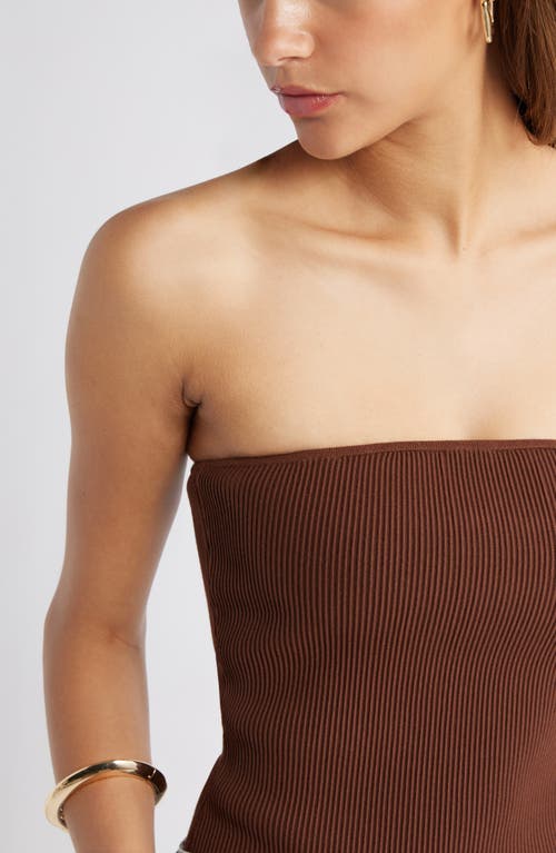 Open Edit Luxe Rib Tube Top