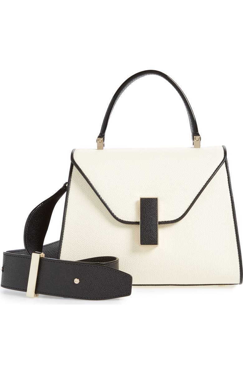 Valextra Mini Iside Colorblock Leather Top Handle Bag, Main, color,
