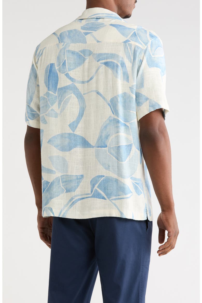 Watercolor Camp Shirt, Alternate, color, IVORY / LIGHT BLUE