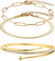 Adornia Set of 3 Assorted Bracelets