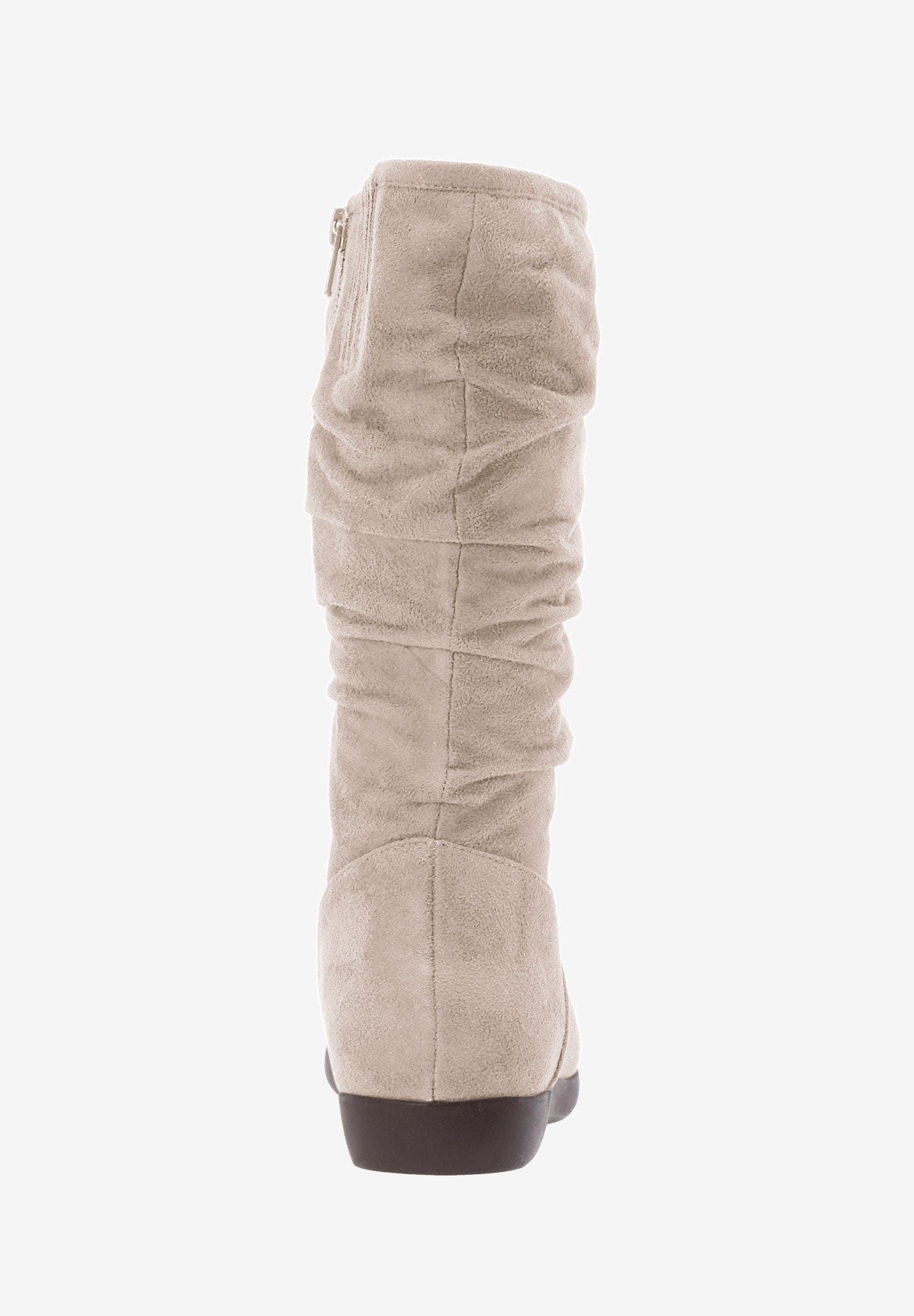 The Aneela Wide Calf Boot, Alternate, color, BLACK