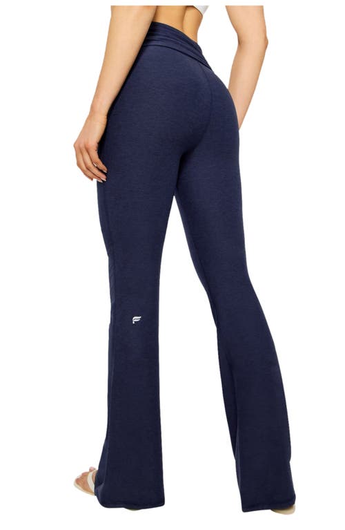 Fabletics Cloud Jersey Foldover Flare In Blue