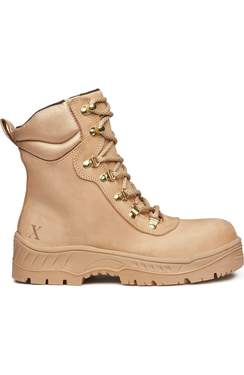 Xena Workwear Horizon Alloy Toe Lace Up Safety Boot, Main, color, Desert Tan