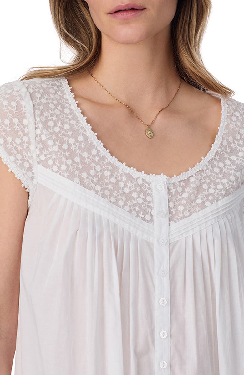 Eileen West Cap Sleeve Cotton Lawn Ballet Nightgown, Alternate, color, 