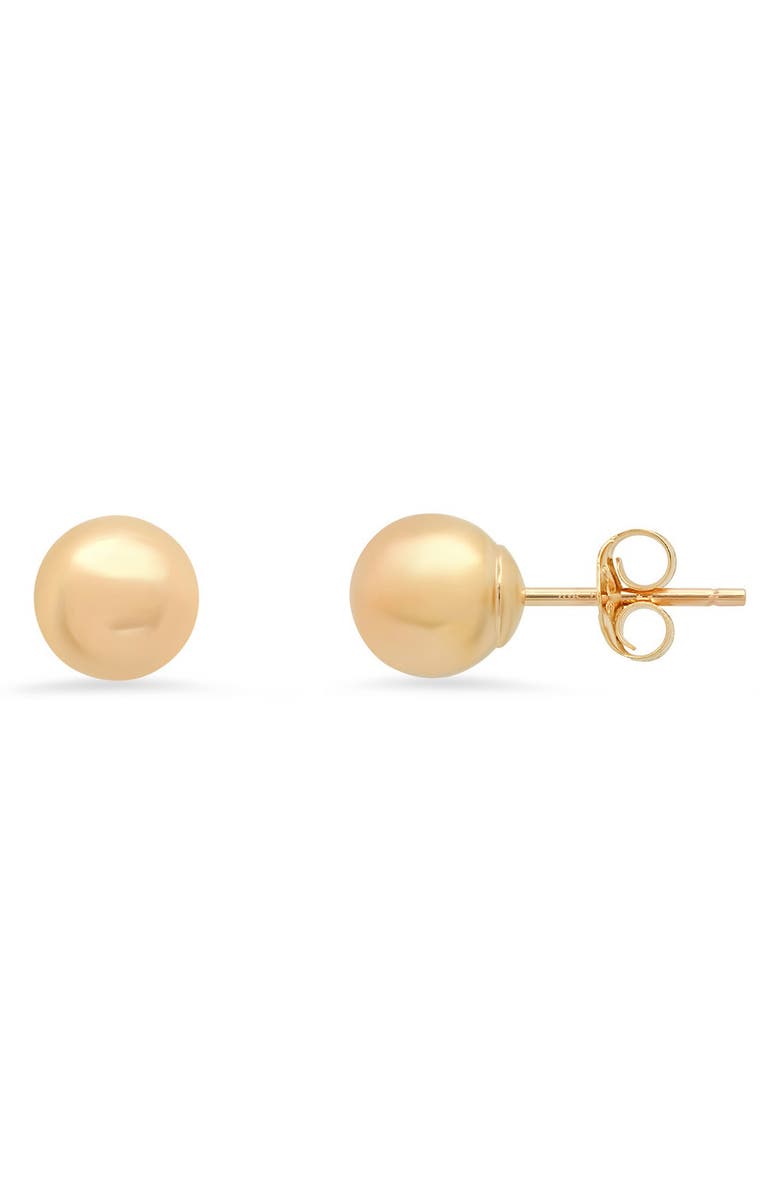 Queen Jewels 10K Gold High Polish Ball Stud Earrings, Main, color, Gold