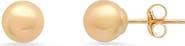 Queen Jewels 10K Gold High Polish Ball Stud Earrings