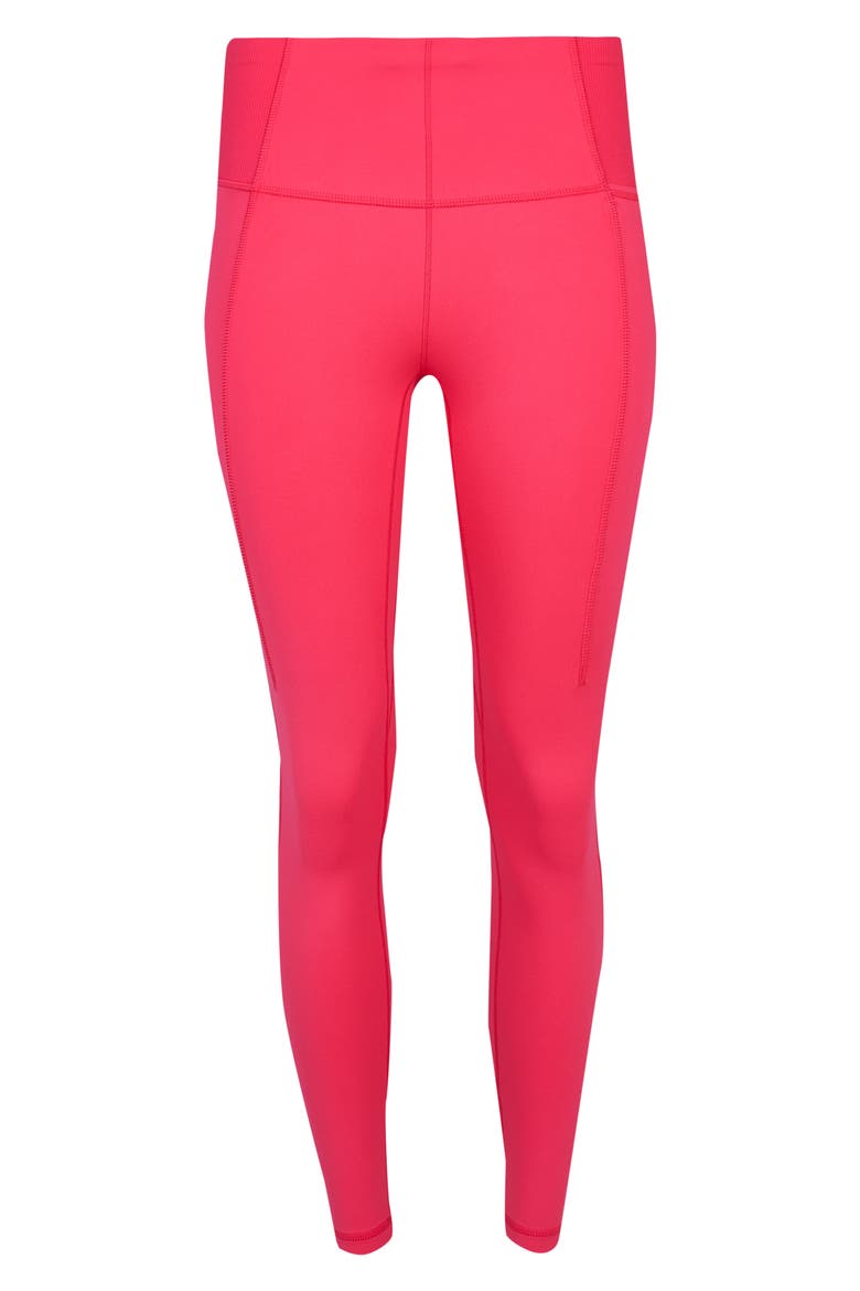 Super Soft Flow Crop Yoga Leggings, Alternate, color, GLOW PINK