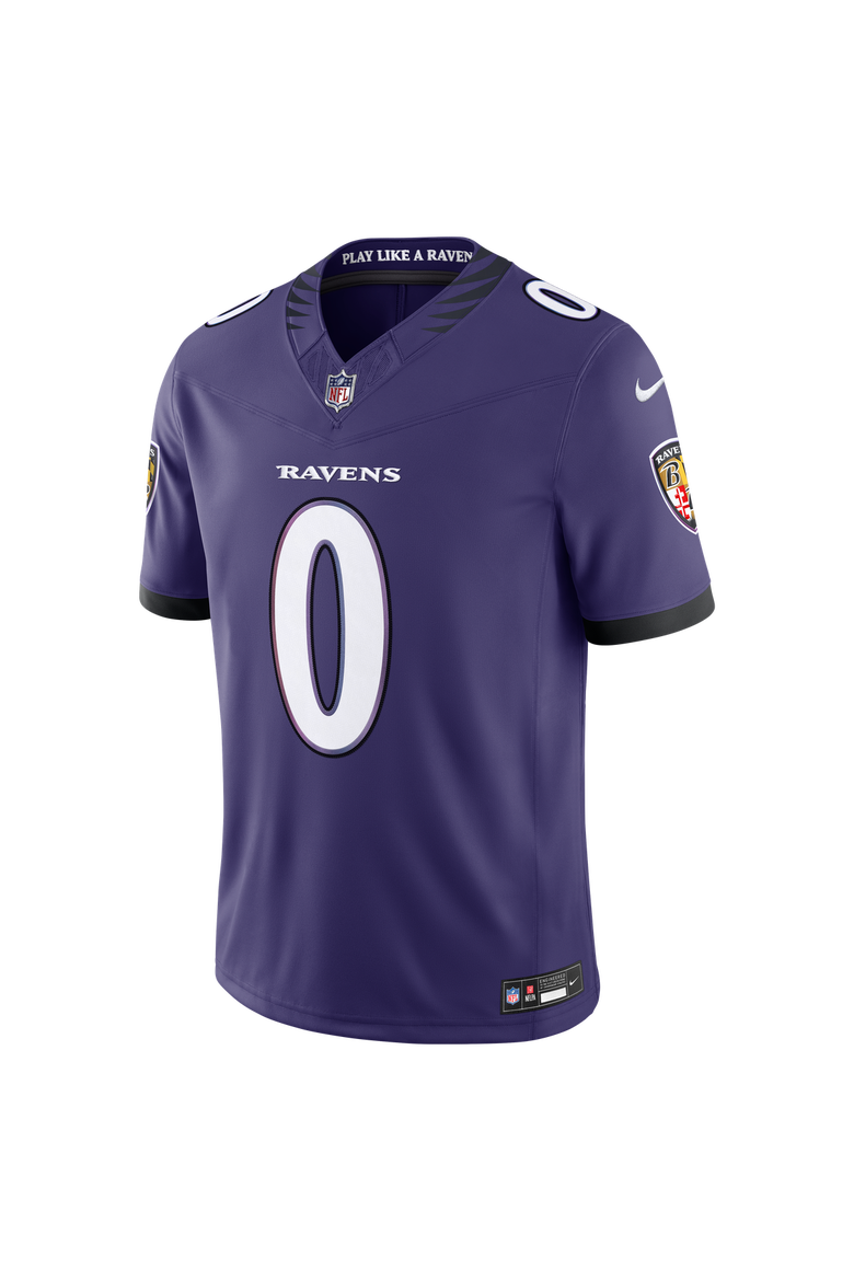 Men's Nike Roquan Smith Purple Baltimore Ravens Team Vapor F.U.S.E. Stitched Limited Jersey, Alternate, color, Purple