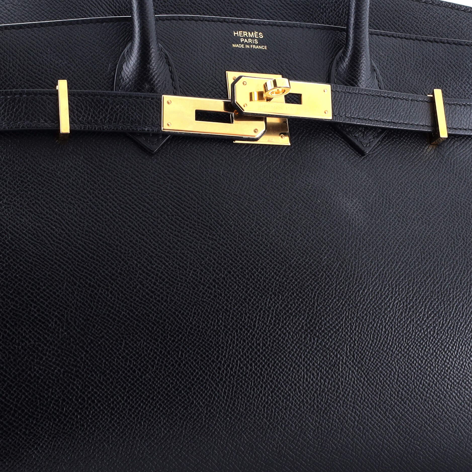 Pre-Owned Hermes Birkin Sellier Bag Black Epsom with Gold Hardware 30, Alternate, color, 