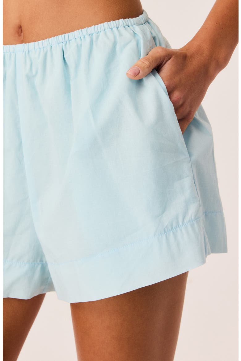 Yola Cotton Shorts, Alternate, color, LIGHT BLUE