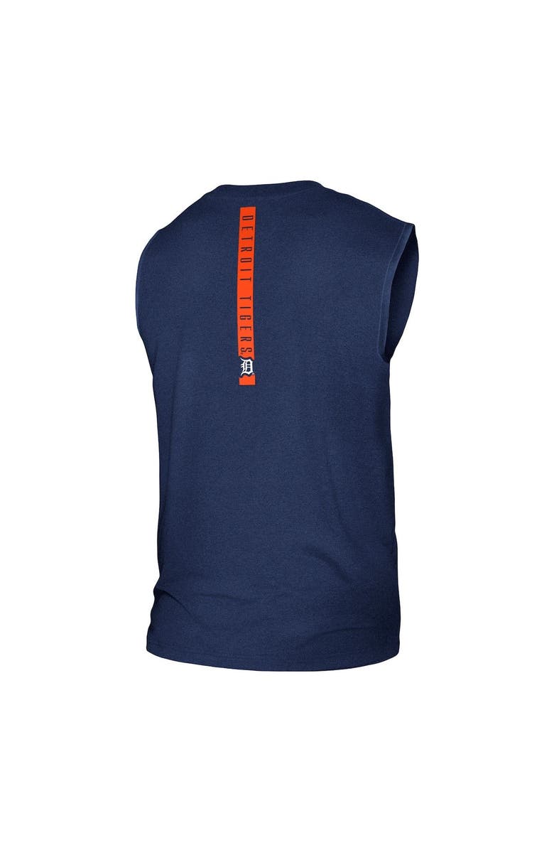 New Era Men's New Era Heather Navy Detroit Tigers Team Muscle Tank Top, Alternate, color, Navy