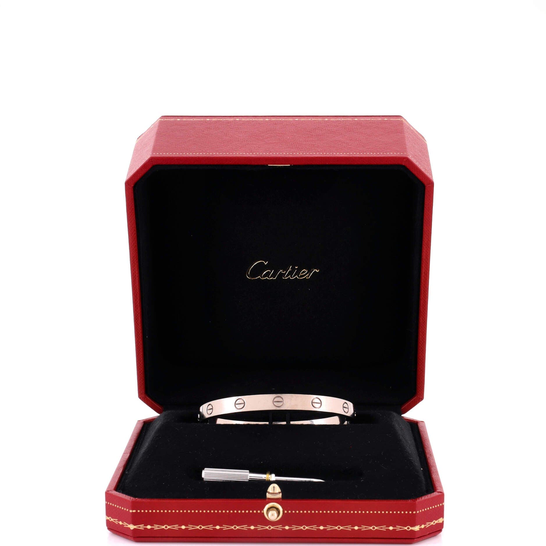 Love Bracelet 18K White Gold, Alternate, color, Metallic Gold