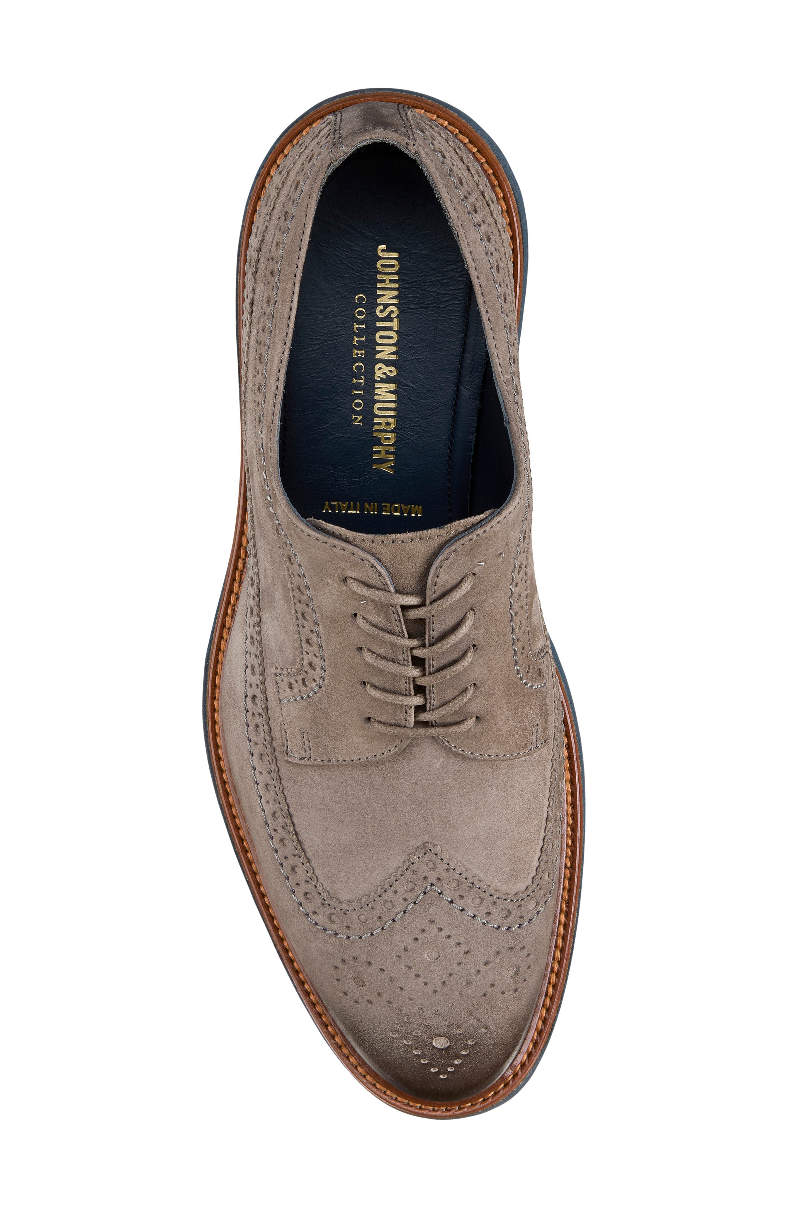 JOHNSTON & MURPHY COLLECTION Johnston & Murphy Jameson Wingtip Derby, Alternate, color, 