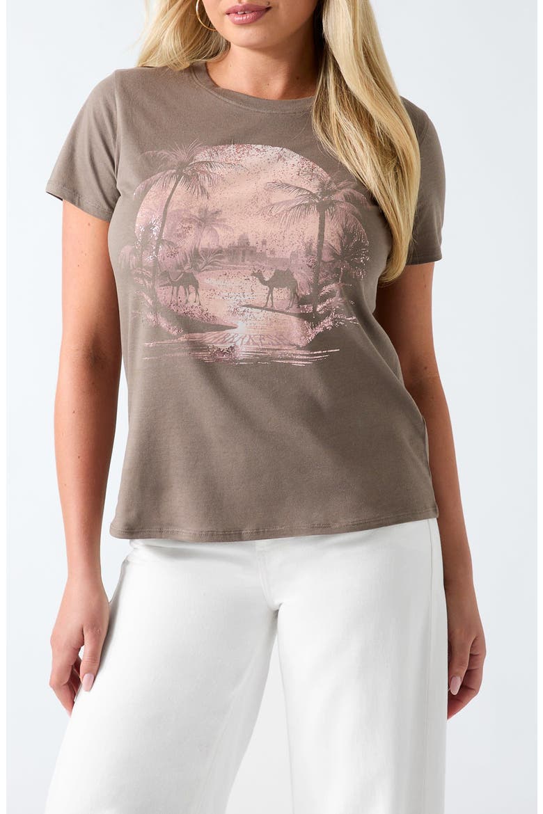 Desert Mirage Graphic T-Shirt, Main, color, EQUESTRIAN BROWN