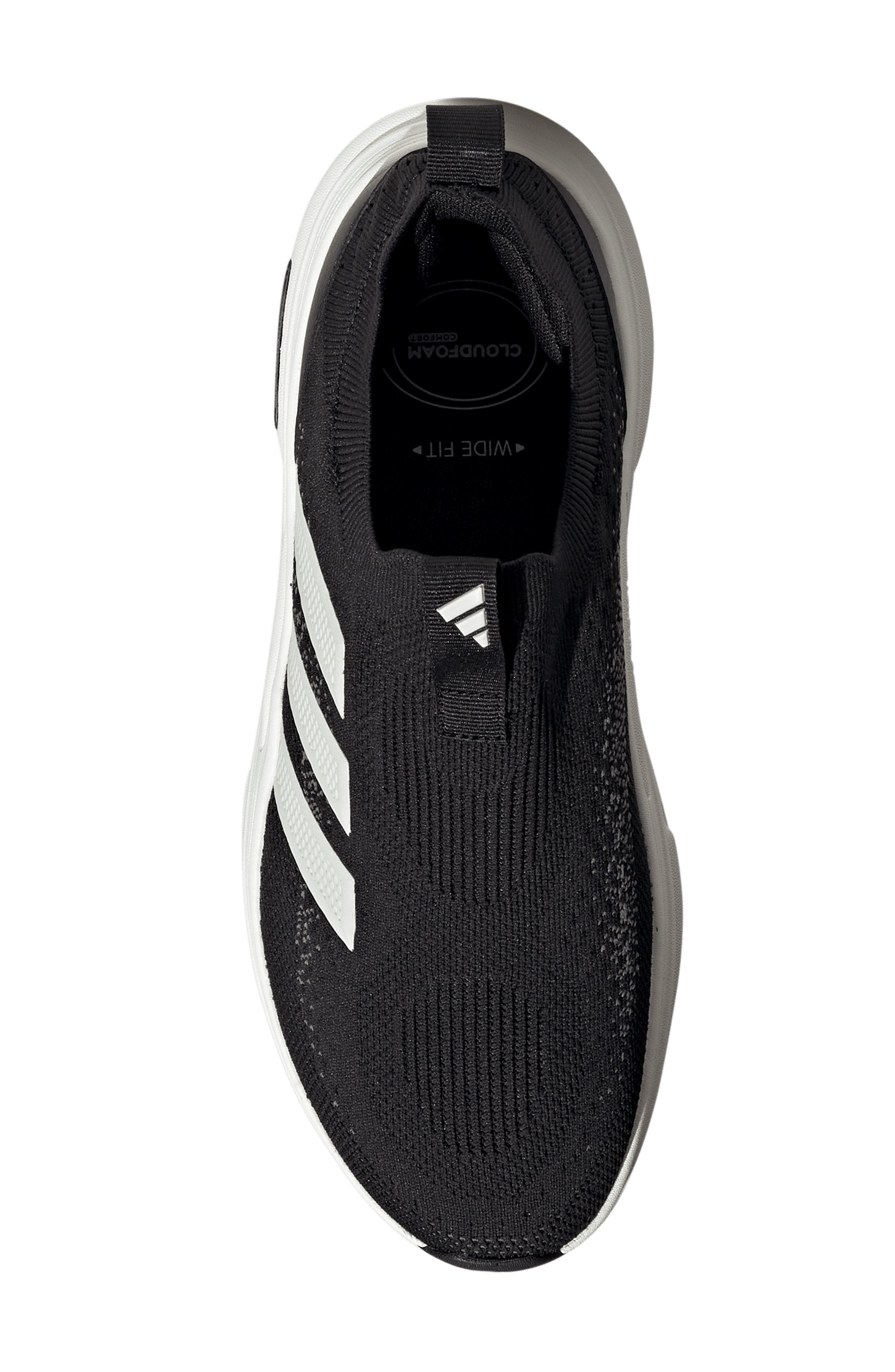 Cloudfoam Cuxxion Slip-On Sneaker, Alternate, color, BLACK/ WHITE/ GREY