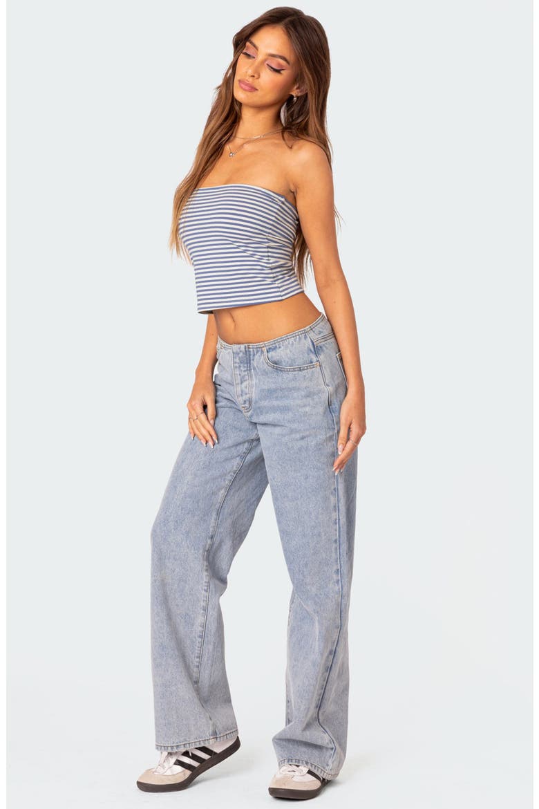 Lilah Stripe Tube Top, Alternate, color, BLUE-AND-WHITE
