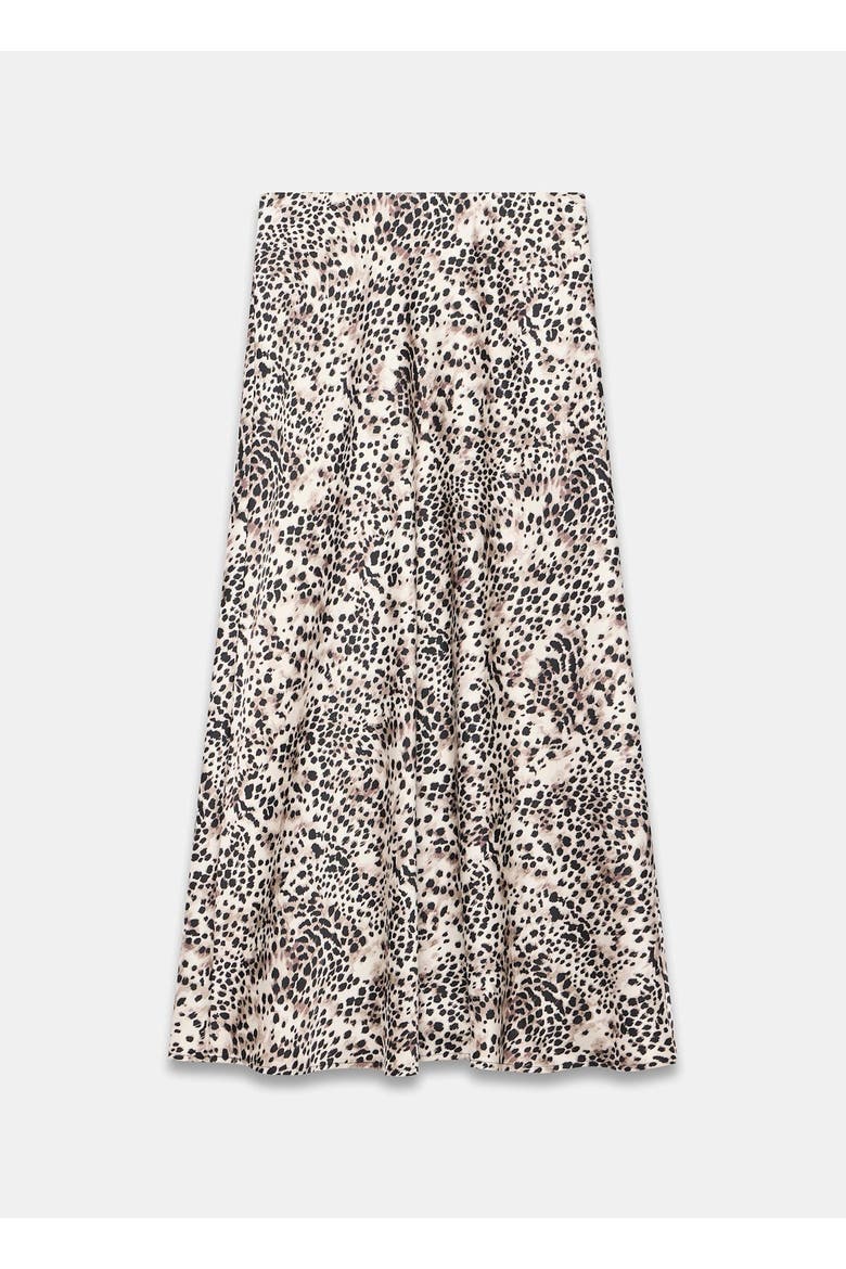 Animal Print Slip Skirt, Alternate, color, Neutral